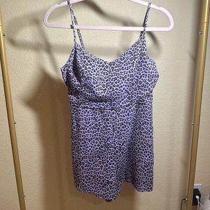 Lush Purple and Brown Romper